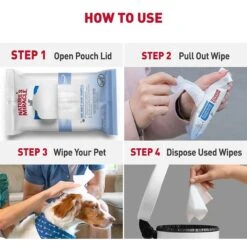 Nature's Miracle Fresh & Clean Deodorizing Dog Bath Wipes 12 Nature's Miracle Fresh & Clean Deodorizing Dog Bath Wipes -Pet Wellness 297202 PT5. AC SS1800 V1624922901