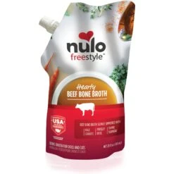 Nulo FreeStyle Hearty Beef Bone Broth Dog & Cat Topper, 20-oz Pouch