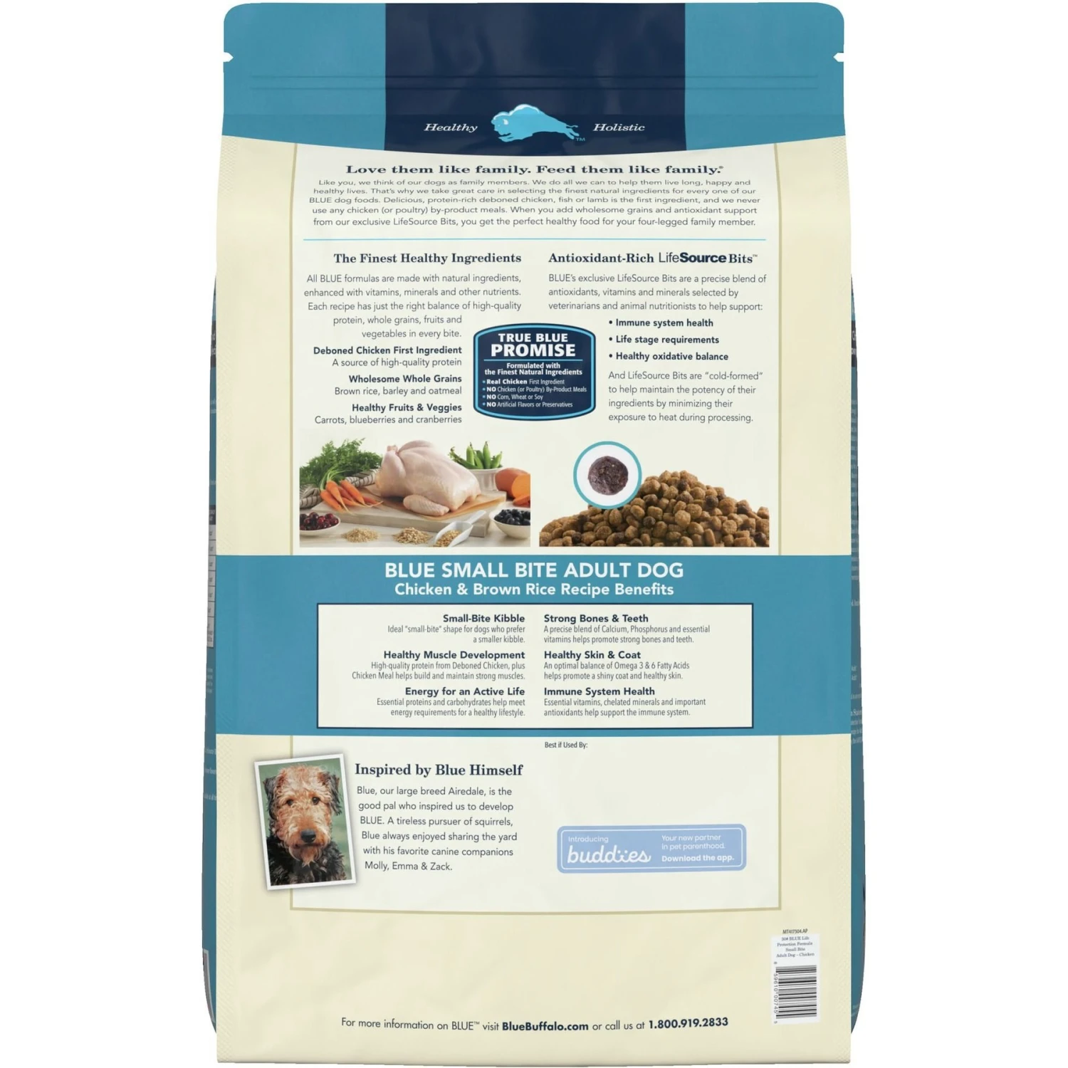Blue Buffalo Life Protection Formula Small Bite Adult Chicken & Brown Rice Recipe Dry Dog Food & Blue Buffalo Health Bars Baked With Bacon, Egg & Cheese Dog Treats 3 Blue Buffalo Life Protection Formula Small Bite Adult Chicken & Brown Rice Recipe Dry Dog Food & Blue Buffalo Health Bars Baked With Bacon, Egg & Cheese Dog Treats - Image 3