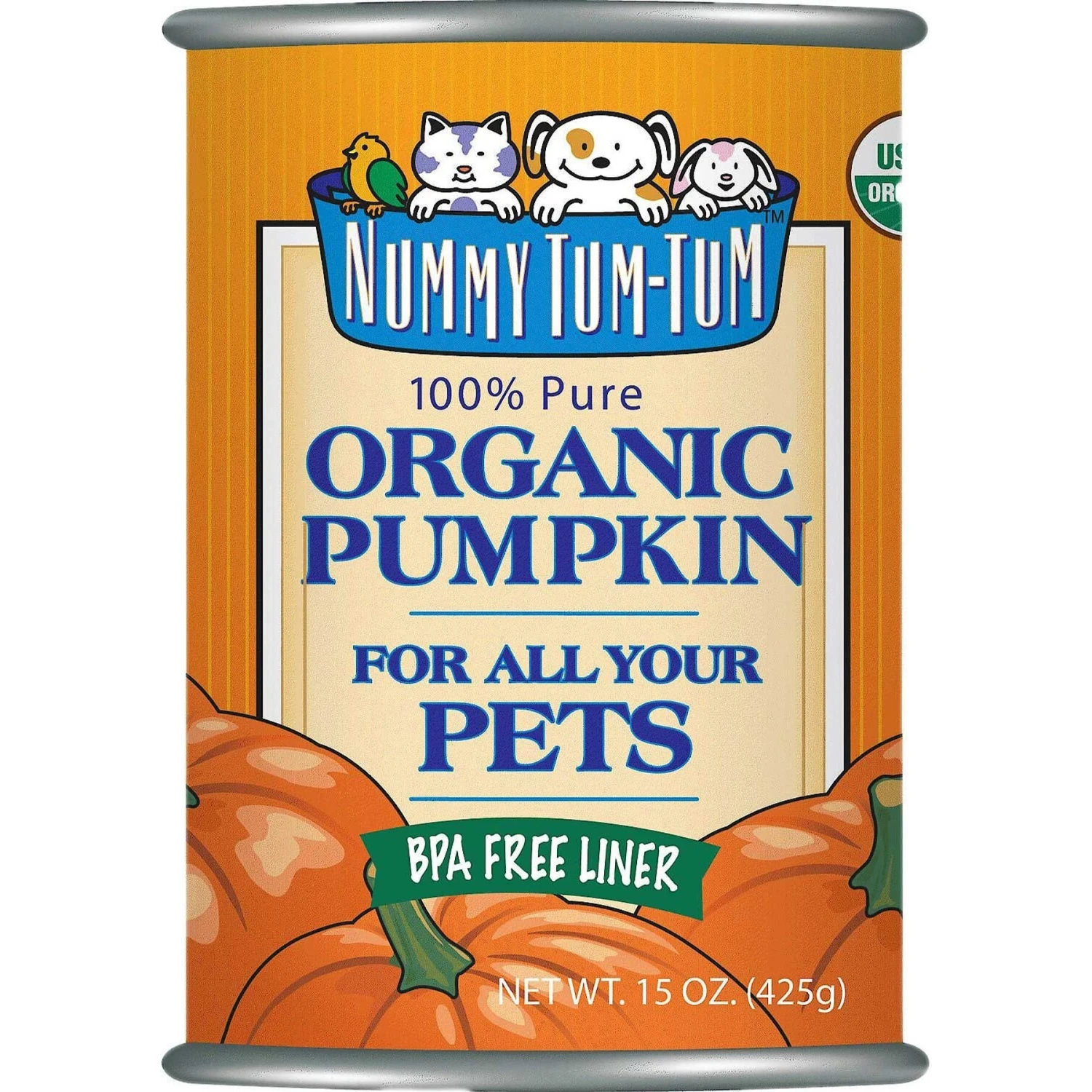 Nummy Tum-Tum Pure Organic Pumpkin Canned Dog & Cat Food Supplement & Grandma Lucy's Organic Pumpkin Oven Baked Dog Treats 2 Nummy Tum-Tum Pure Organic Pumpkin Canned Dog & Cat Food Supplement & Grandma Lucy's Organic Pumpkin Oven Baked Dog Treats - Image 2