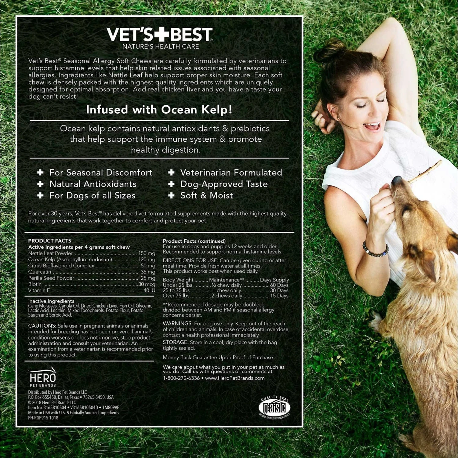Vet's Best Chicken Flavored Soft Chews Allergy Supplement For Dogs & Vet's Best Chewable Tablets Allergy Supplement For Dogs 3 Vet's Best Chicken Flavored Soft Chews Allergy Supplement For Dogs & Vet's Best Chewable Tablets Allergy Supplement For Dogs - Image 3