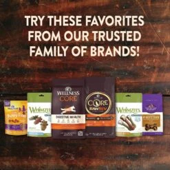 Wellness CORE Grain-Free Reduced Fat Turkey & Chicken Recipe Dry Dog Food & Wellness CORE Healthy Joints Beef Grain-Free Crunchy Dog Treats -Pet Wellness 298706 PT8. AC SS1800 V1621990983