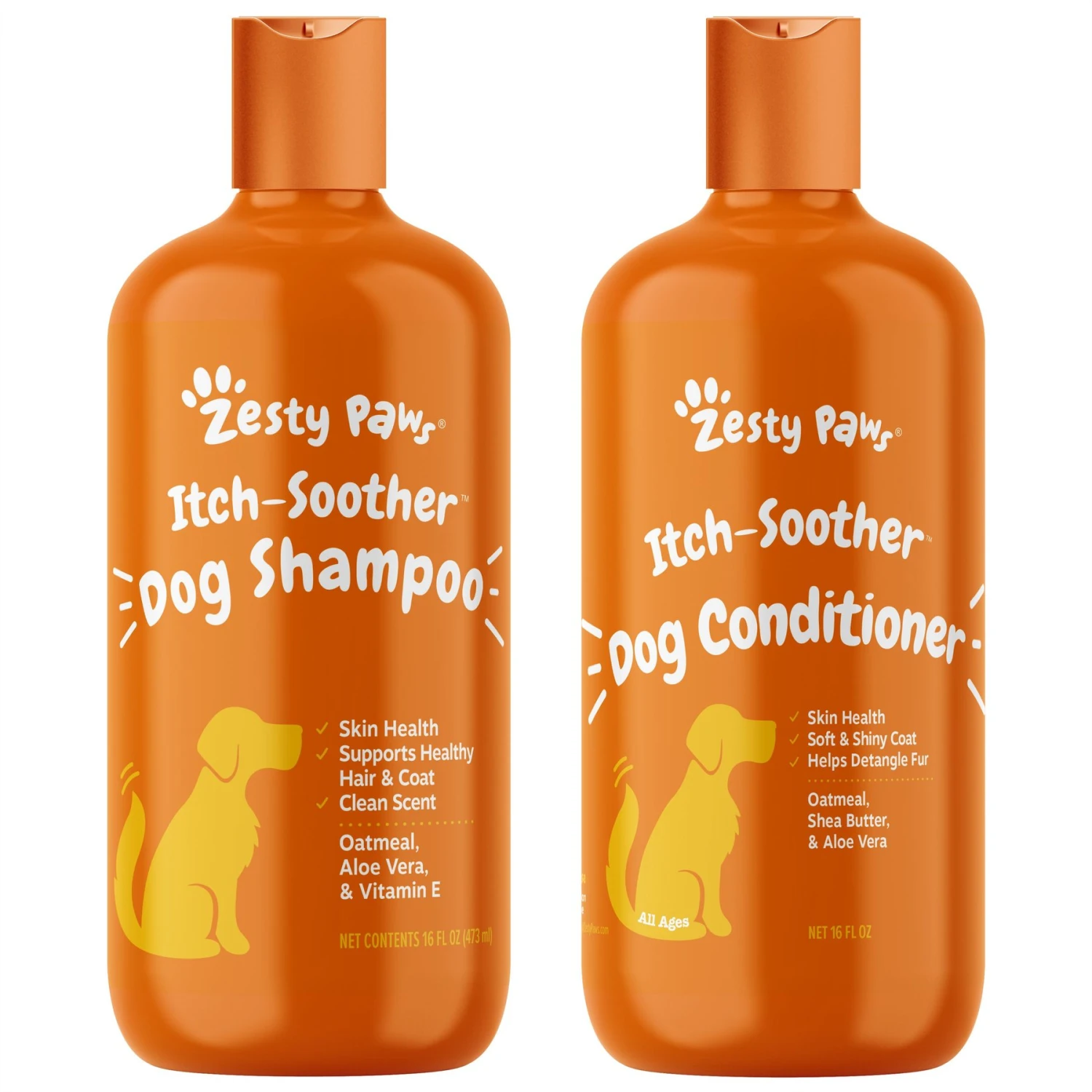 Zesty Paws Itch Soother Dog Shampoo With Oatmeal & Aloe Vera, For Skin Moisture & Shiny Coats & Zesty Paws Itch Soother Dog Conditioner With Oatmeal & Aloe Vera, For Skin Moisture & Shiny Coats 1 Zesty Paws Itch Soother Dog Shampoo With Oatmeal & Aloe Vera, For Skin Moisture & Shiny Coats & Zesty Paws Itch Soother Dog Conditioner With Oatmeal & Aloe Vera, For Skin Moisture & Shiny Coats