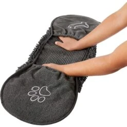 Frisco Microfiber Chenille Shammy Towel & Frisco Microfiber Chenille Paw Print Dog & Cat Mat, Dark Gray 12 Frisco Microfiber Chenille Shammy Towel & Frisco Microfiber Chenille Paw Print Dog & Cat Mat, Dark Gray -Pet Wellness 303468 PT3. AC SS1800 V1623046351