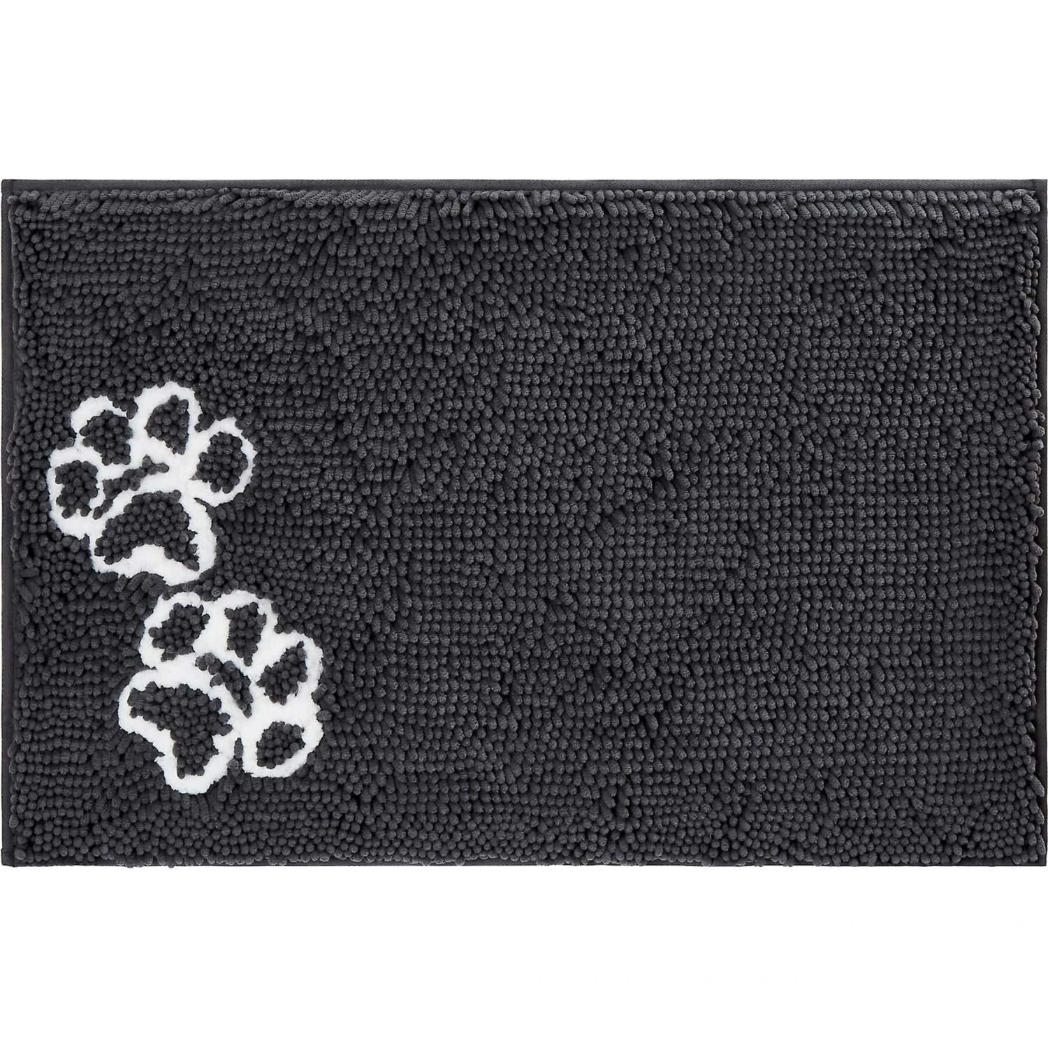 Frisco Microfiber Chenille Shammy Towel & Frisco Microfiber Chenille Paw Print Dog & Cat Mat, Dark Gray 6 Frisco Microfiber Chenille Shammy Towel & Frisco Microfiber Chenille Paw Print Dog & Cat Mat, Dark Gray - Image 6