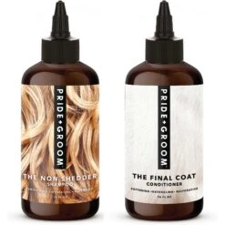Pride+Groom The Non Shedder Dog Shampoo, 16-oz Bottle & Pride+Groom The Final Coat Dog Conditioner, 16-oz Bottle