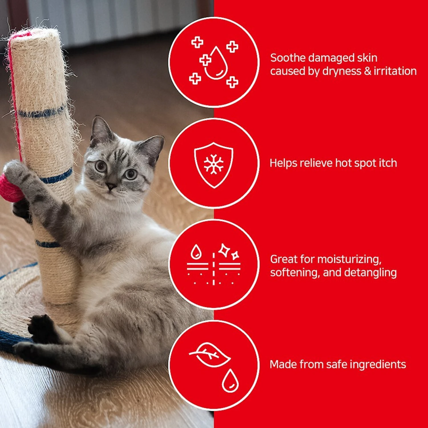 PetO'Cera Sensitive Mist Hot Spot Relief Dog & Cat Spray, 5.07-oz Bottle 4 PetO'Cera Sensitive Mist Hot Spot Relief Dog & Cat Spray, 5.07-oz Bottle - Image 4