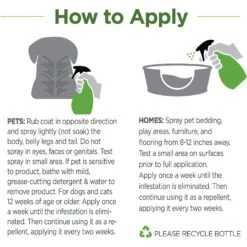 TevraPet Naturals Flea & Tick Home & Pet Spray, 32-oz Bottle -Pet Wellness 306677 PT2. AC SS1800 V1623361103