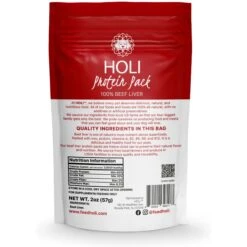 HOLI Beef Liver Protein Pack Grain-Free Freeze-Dried Dog Food Topper -Pet Wellness 308494 PT4. AC SS1800 V1693941163