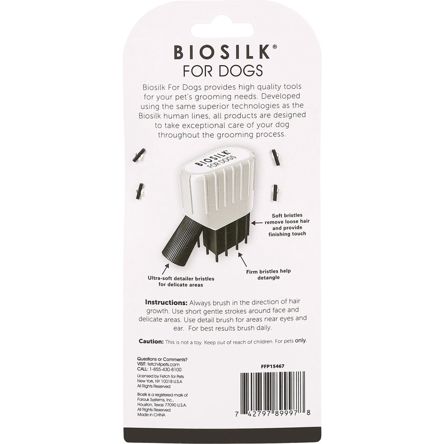 BioSilk Facial Dog Brush 4 BioSilk Facial Dog Brush - Image 4