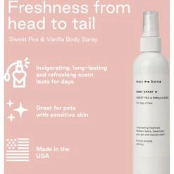 Maxbone Sweet Pea & Vanilla Dog & Cat Body Spray, 8-oz Bottle -Pet Wellness 311097 PT4. AC SS1800 V1648675959