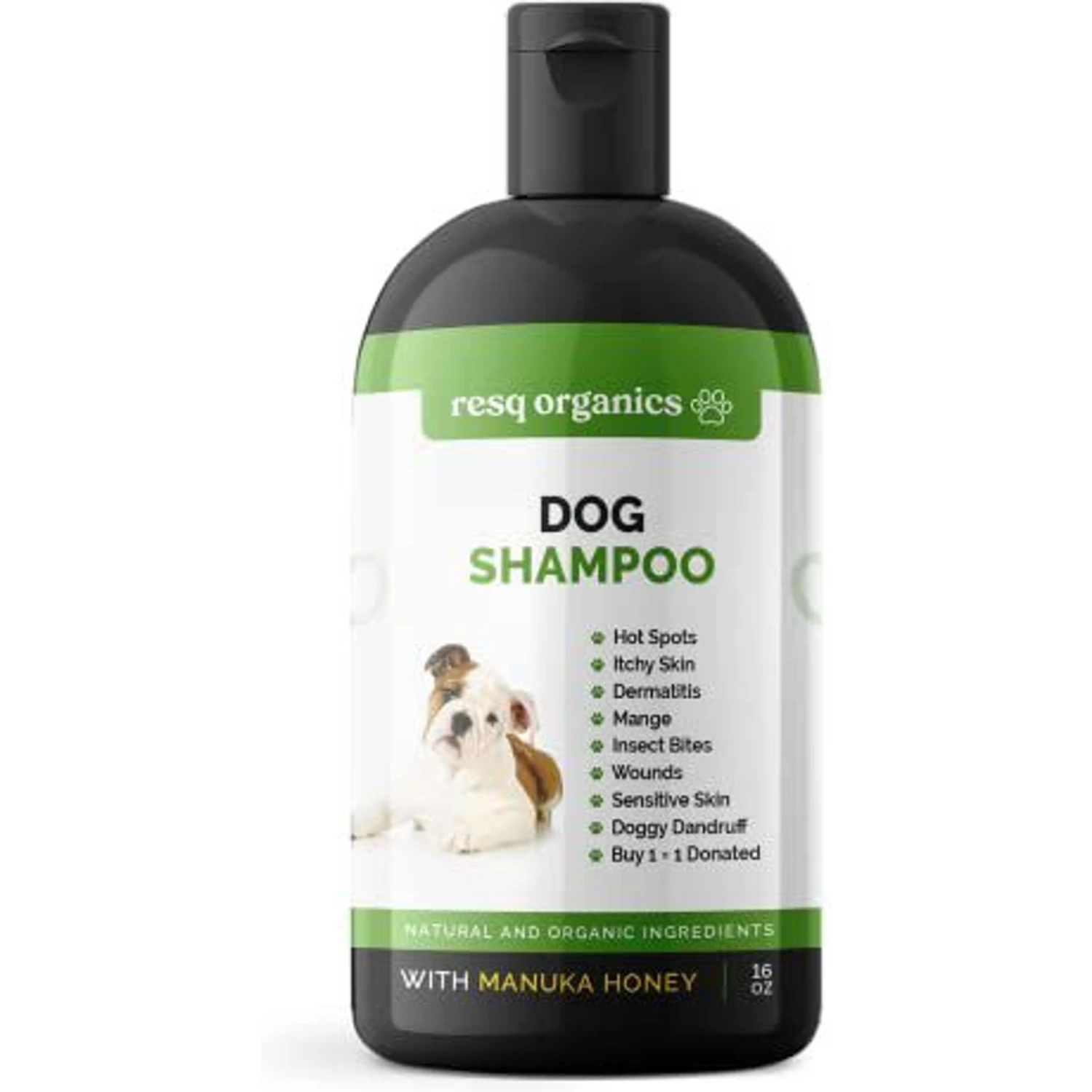 ResQ Organics Manuka Honey Dog Shampoo, 16-oz Bottle 1 ResQ Organics Manuka Honey Dog Shampoo, 16-oz Bottle