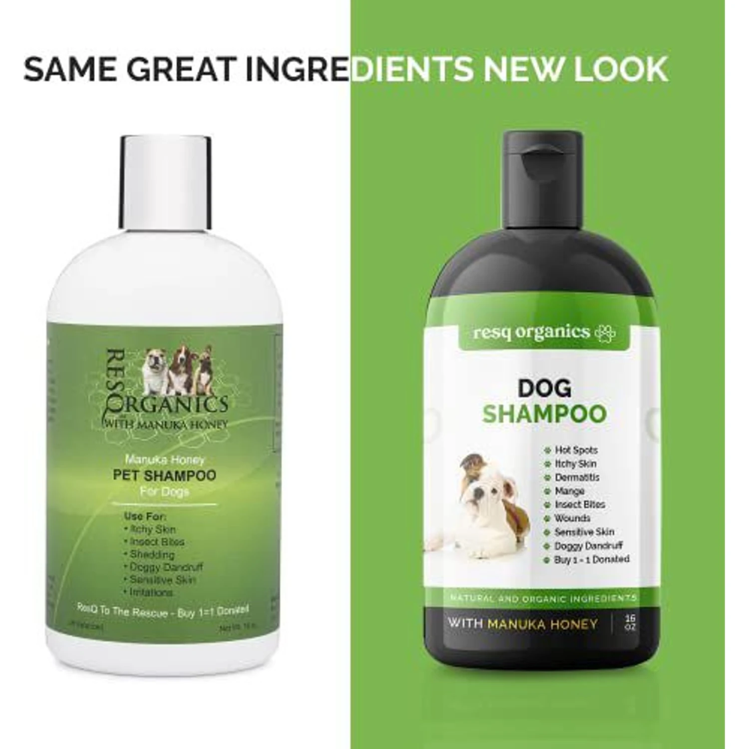 ResQ Organics Manuka Honey Dog Shampoo, 16-oz Bottle 2 ResQ Organics Manuka Honey Dog Shampoo, 16-oz Bottle - Image 2