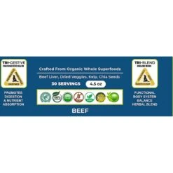 The Petz Kitchen Holistic Super Food Broth Anxiety Support Beef Flavor Concentrate Powder Dog & Cat Supplement, 4.5-oz Bag -Pet Wellness 314087 PT6. AC SS1800 V1631682094