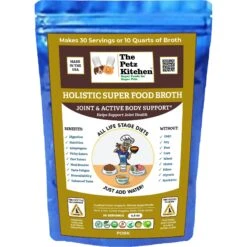 The Petz Kitchen Holistic Super Food Broth Joint Support Pork Flavor Concentrate Powder Dog & Cat Supplement, 4.5-oz Bag
