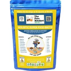 The Petz Kitchen Holistic Super Food Broth Stone Breaker Support Pork Flavor Concentrate Powder Dog & Cat Supplement, 4.5-oz Bag