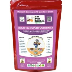 The Petz Kitchen Holistic Super Food Broth Tissue & Cell Support Beef Flavor Concentrate Powder Dog & Cat Supplement, 4.5-oz Bag