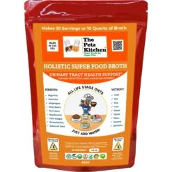 The Petz Kitchen Holistic Super Food Broth Urinary Track Health Support Beef Flavor Concentrate Powder Dog & Cat Supplement