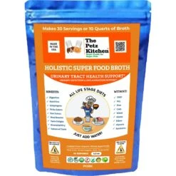 The Petz Kitchen Holistic Super Food Broth Urinary Track Health Support Pork Flavor Concentrate Powder Dog & Cat Supplement