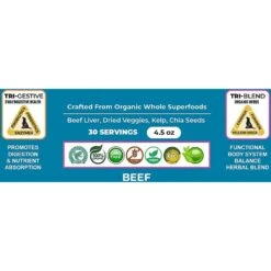 The Petz Kitchen Holistic Super Food Broth Cognitive Support Beef Flavor Concentrate Powder Dog & Cat Supplement, 4.5-oz Bag -Pet Wellness 314111 PT6. AC SS1800 V1631684511