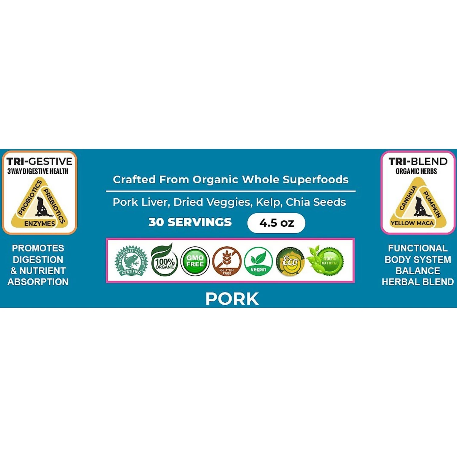 The Petz Kitchen Holistic Super Food Broth Cognitive Support Pork Flavor Concentrate Powder Dog & Cat Supplement, 4.5-oz Bag 7 The Petz Kitchen Holistic Super Food Broth Cognitive Support Pork Flavor Concentrate Powder Dog & Cat Supplement, 4.5-oz Bag - Image 7