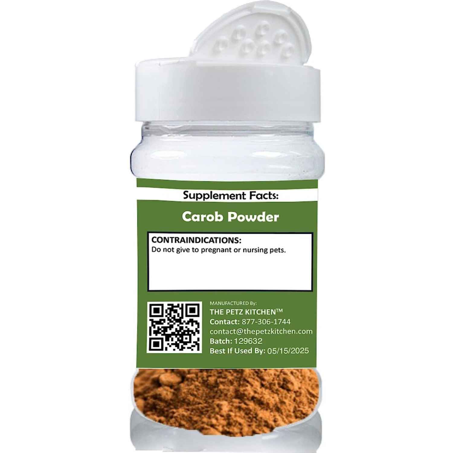 The Petz Kitchen Carob Antioxidant Digestive & Cardiovascular Support Dog & Cat Supplement, 2-oz Jar 3 The Petz Kitchen Carob Antioxidant Digestive & Cardiovascular Support Dog & Cat Supplement, 2-oz Jar - Image 3