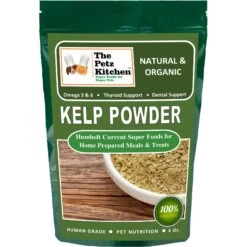 The Petz Kitchen Kelp Omega 3 Thyroid & Whole Body Multi-Mineral, Multi-Vitamin & Dental Support Dog & Cat Supplement