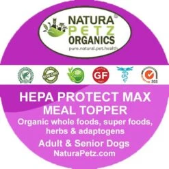 Natura Petz Organics HEPA PROTECT MAX MEAL TOPPER - Liver, Kidney, Bladder & Gall Bladder Support & Cleanse* Dog Supplement -Pet Wellness 314165 PT1. AC SS1800 V1692645579