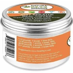 Natura Petz Organics JUST BREATHE MEAL TOPPER* Obstructive Breathing Support* Dog Supplement -Pet Wellness 314181 PT2. AC SS1800 V1692646013