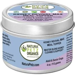 Natura Petz Organics KIDNEY REVIVAL MAX MEAL TOPPER* Master Blend Kidney Cleanse & Support* Dog Supplement