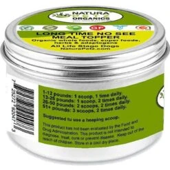 Natura Petz Organics LONG TIME NO SEE MEAL TOPPER* Vision & Ocular Health Support* Dog Supplement -Pet Wellness 314189 PT2. AC SS1800 V1692641695