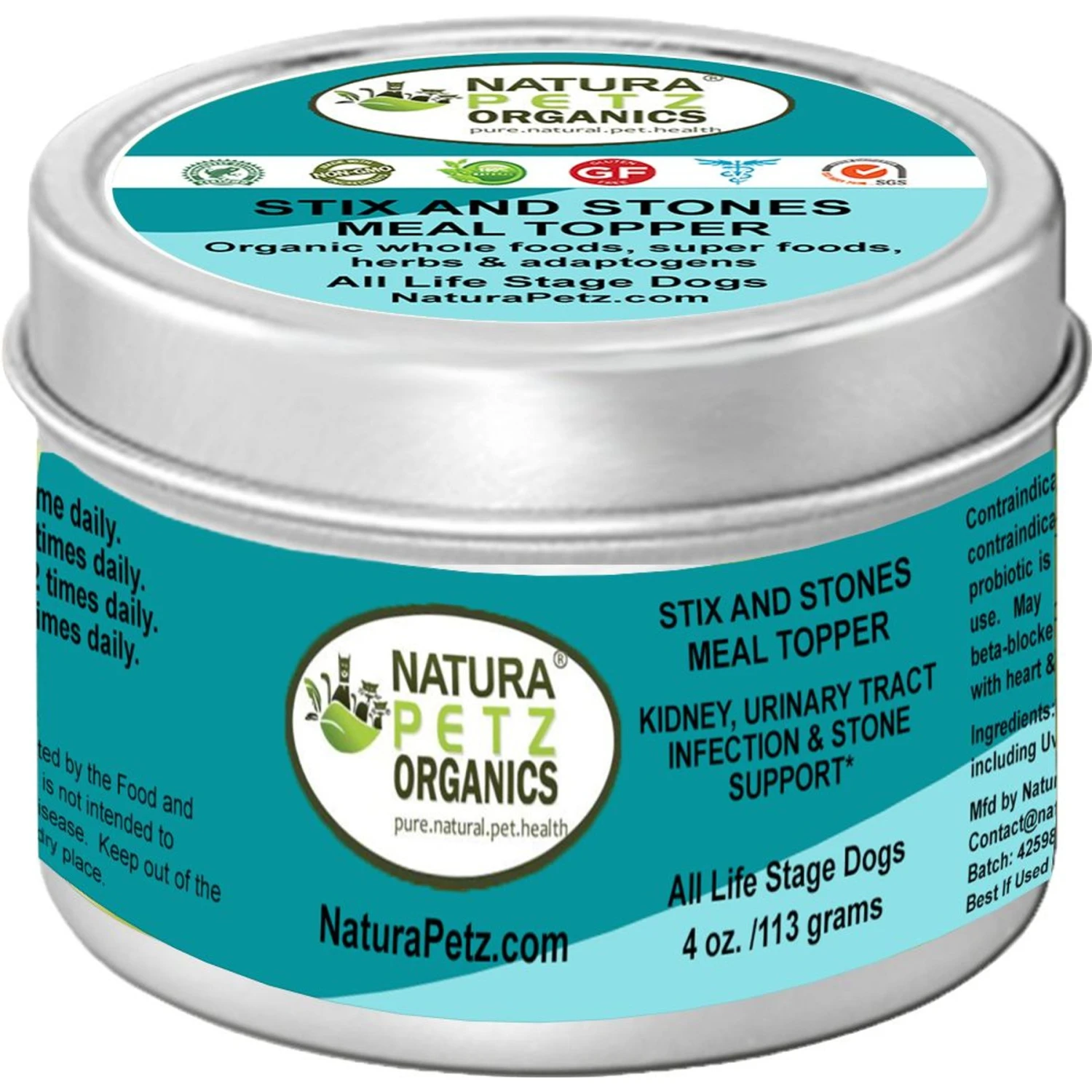 Natura Petz Organics STIX AND STONES MEAL TOPPER* Kidney, Urinary Tract Infection & Stone Support* Dog Supplement 1 Natura Petz Organics STIX AND STONES MEAL TOPPER* Kidney, Urinary Tract Infection & Stone Support* Dog Supplement
