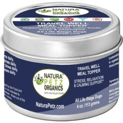Natura Petz Organics Travel Well Dog Supplement, 4-oz Jar