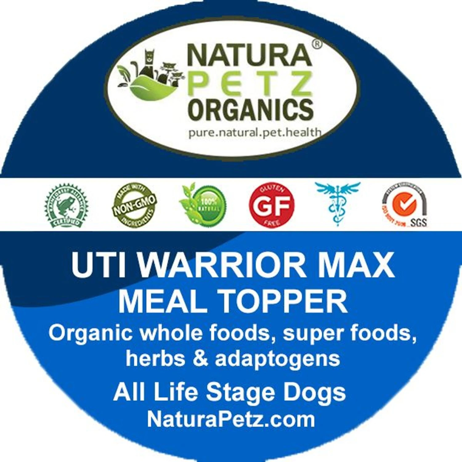 Natura Petz Organics UTI WARRIOR MAX MEAL TOPPER* Chronic Urinary Tract Infection & Inflammation Support* Dog Supplement 3 Natura Petz Organics UTI WARRIOR MAX MEAL TOPPER* Chronic Urinary Tract Infection & Inflammation Support* Dog Supplement - Image 3