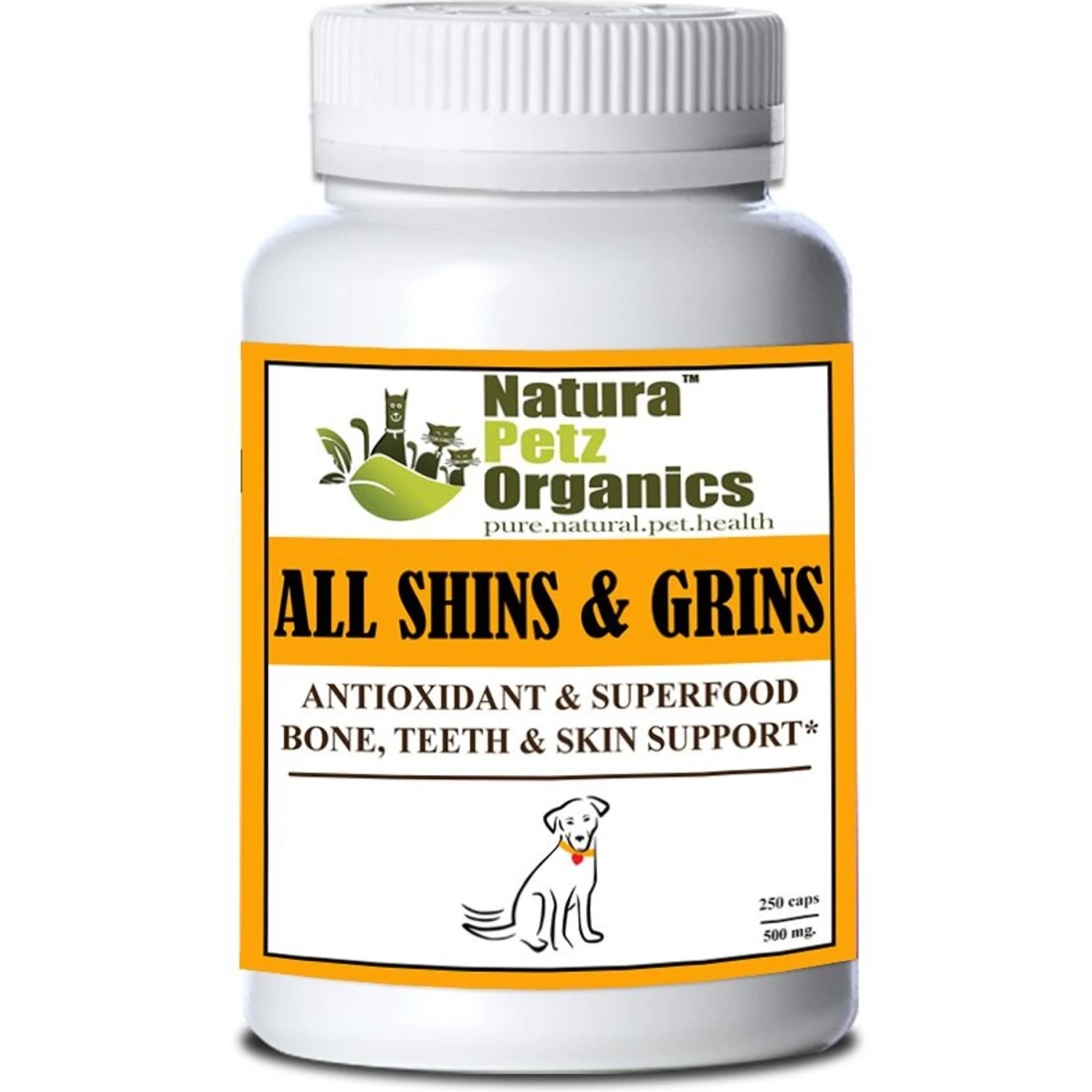 Natura Petz Organics All Shins & Grins Dog Supplement 1 Natura Petz Organics All Shins & Grins Dog Supplement