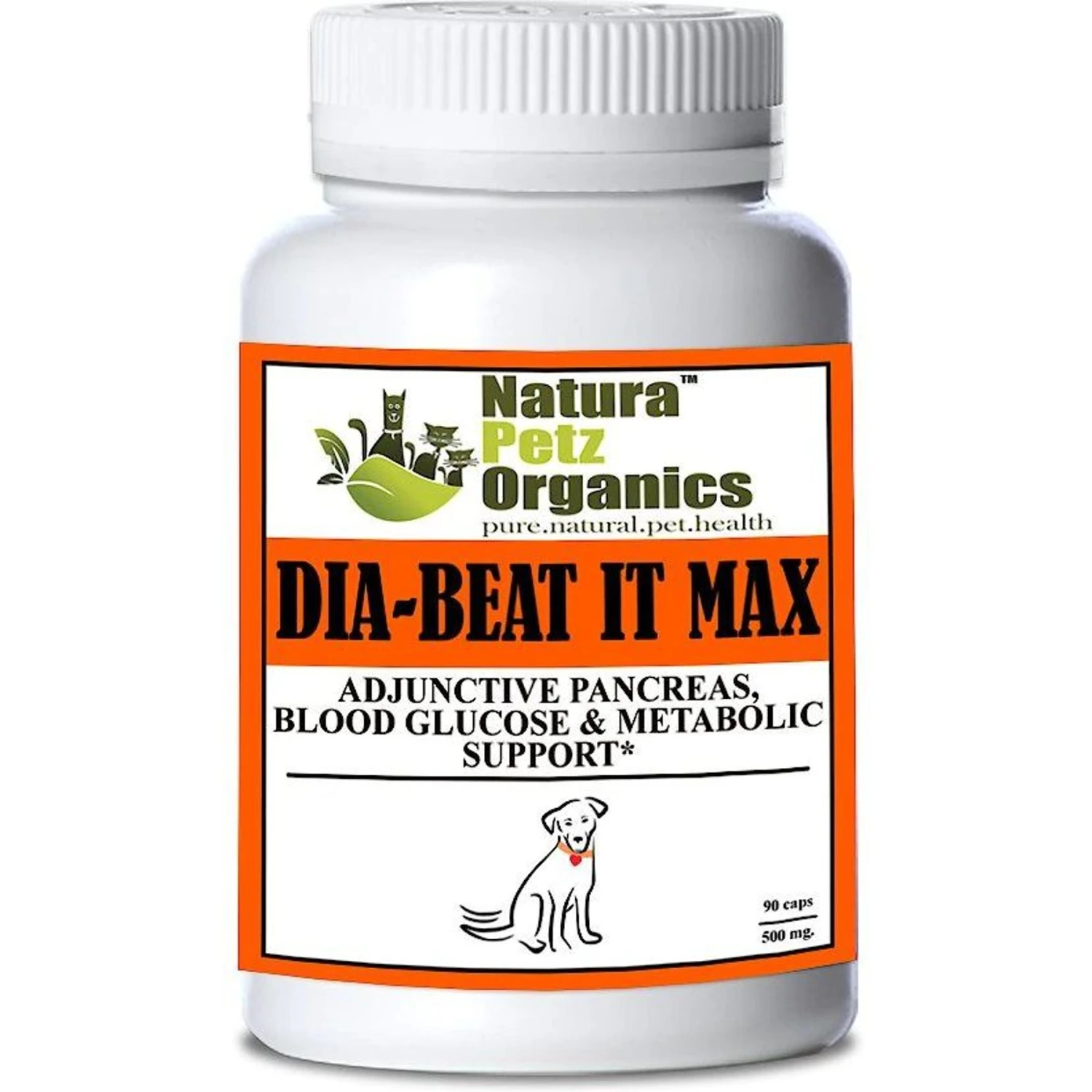 Natura Petz Organics Dia-Beat-It Dog Supplement, 90 Count 1 Natura Petz Organics Dia-Beat-It Dog Supplement, 90 Count