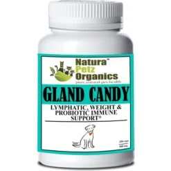 Natura Petz Organics GLAND CANDY Omega 3 & 6 Lymphatic, Weight & Probiotic Immune Support* Dog Supplement