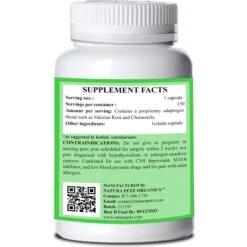 Natura Petz Organics Serenity Zen Dog Supplement -Pet Wellness 314371 PT2. AC SS1800 V1692646333