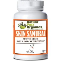 Natura Petz Organics SKIN SAMURAI MAX* - Master Blend Skin, Coat & Infection Defense Support* Dog Supplement