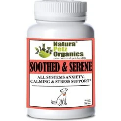 Natura Petz Organics SOOTHED & SERENE* - All Systems Anxiety, Calming & Stress Support* Dog Supplement