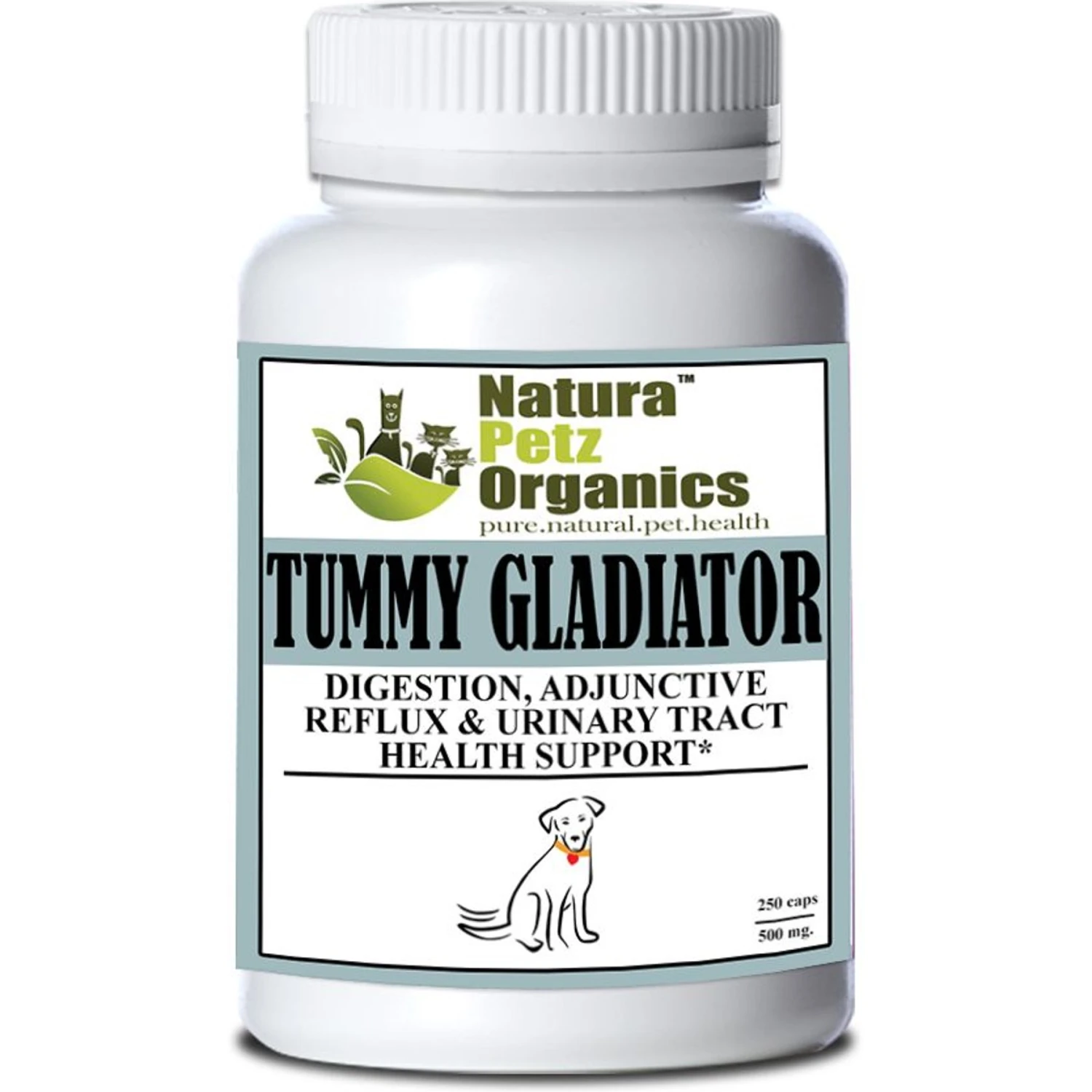 Natura Petz Organics TUMMY GLADIATOR - Digestion, Adjunctive Reflux & Urinary Tract Support* Dog Supplement 1 Natura Petz Organics TUMMY GLADIATOR - Digestion, Adjunctive Reflux & Urinary Tract Support* Dog Supplement