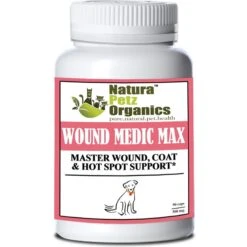 Natura Petz Organics WOUND MEDIC MAX* Master Wound Skin & Coat Support* Dog Supplement