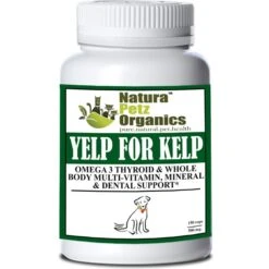Natura Petz Organics YELP FOR KELP - Omega 3 & 6 Thyroid & Whole Body Multi-Mineral, Vitamin & Dental Support* Dog Supplement