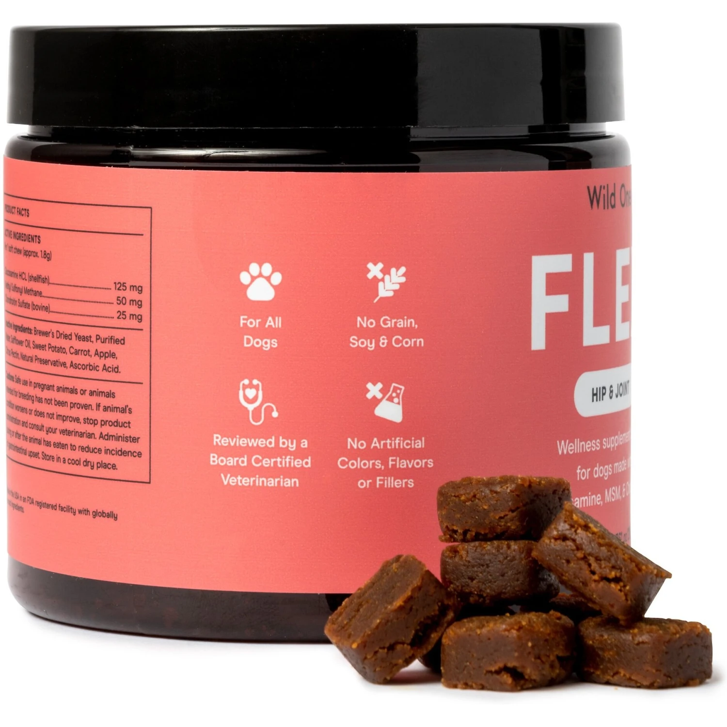 Wild One Flex Hip & Joint Support Soft Chew Dog Supplement, 120 Count 3 Wild One Flex Hip & Joint Support Soft Chew Dog Supplement, 120 Count - Image 3