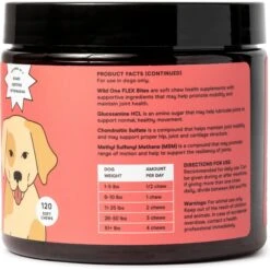Wild One Flex Hip & Joint Support Soft Chew Dog Supplement, 120 Count 12 Wild One Flex Hip & Joint Support Soft Chew Dog Supplement, 120 Count -Pet Wellness 314790 PT4. AC SS1800 V1637074081