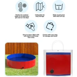 Pet Adobe Collapsible Dog Pool -Pet Wellness 315029 PT3. AC SS1800 V1626396992