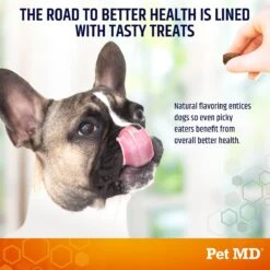 Pet MD Salmon Omega Bites Skin & Coat Support Chews Dog Supplement, 120 Count -Pet Wellness 315260 PT4. AC SS1800 V1659887010