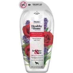 Wahl Clipper Brightening Light Coat Lavender & Rose Dog Shampoo, 16-oz Bottle
