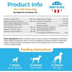 Shed Defender Allergy & Immune System Defense Soft Chew Dog Supplement, 90 Count 13 Shed Defender Allergy & Immune System Defense Soft Chew Dog Supplement, 90 Count -Pet Wellness 316205 PT6. AC SS1800 V1627682298