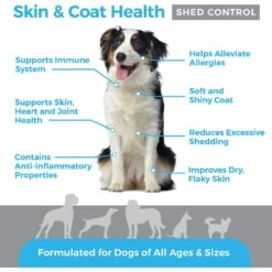 Shed Defender Omega Skin & Coat Soft Chew Dog Supplement, 90 Count -Pet Wellness 316209 PT3. AC SS1800 V1627679863